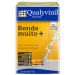 TINTA LATEX RENDE MUITO+BCO 18L QUALYVIN